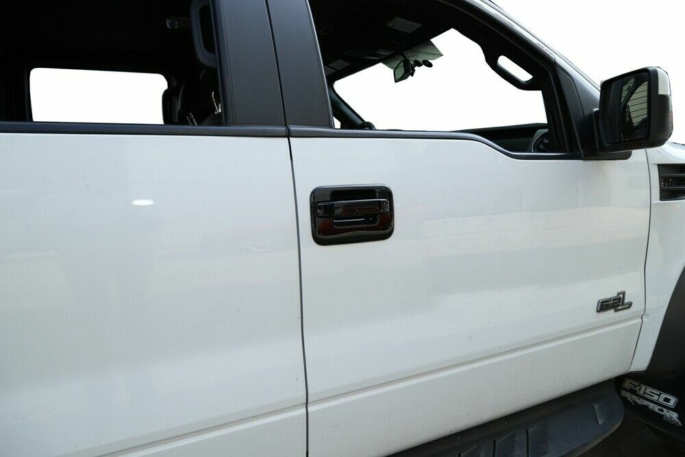 For 2009-2014 Ford F-150 Black Exterior Door Handle Bowl Decor Cover Trim Bezels