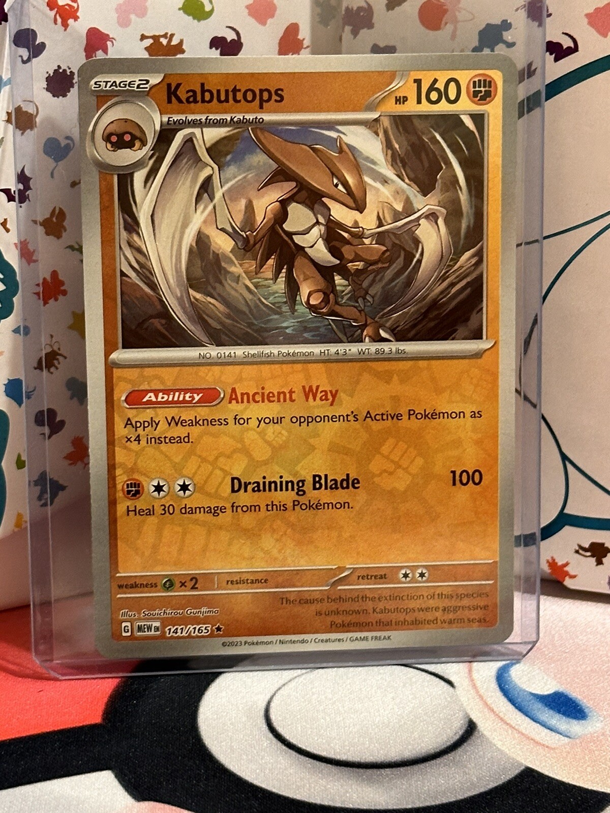 2023 Near Mint Pokemon Kabutops 141/165 Reverse Scarlet Violet 151 MEWen English