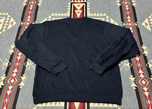 Champion Hilton Head Island Sweater Sz S Navy V-Neck USA 80s 90s T17 - Picture 2 of 8