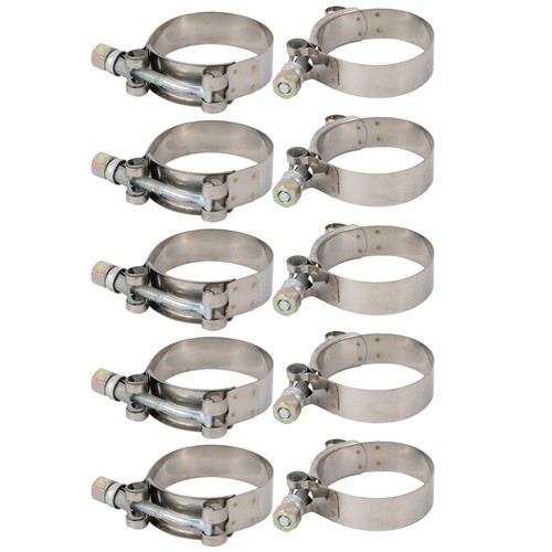 Sourcing Map 10pcs Collier De Serrage 52mm-60mm Acier Inox T-Bolt