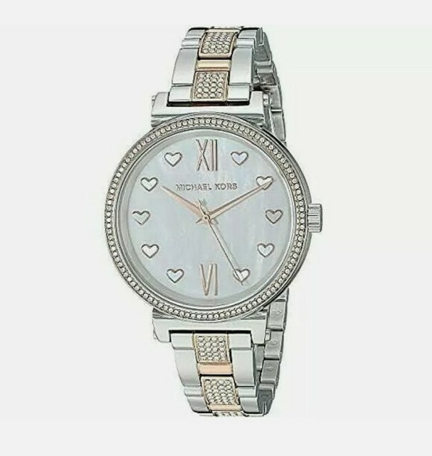 michael kors sofie two tone watch