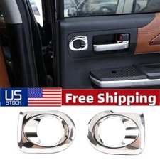 ABS Chrome REAR Door Speaker Overlay Cover Trim Fits Toyota Tundra 2007-2021