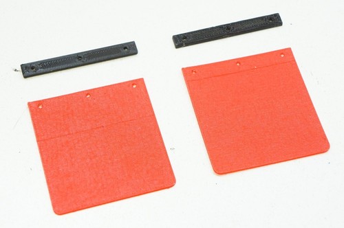Mud Flaps for Tamiya 1/14 Scale RC Semi Truck King Hauler Red/Black/White - Picture 4 of 8