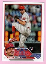 2023 Topps 582 Montgomery Club #259 Mark Appel RC Philadelphia Phillies
