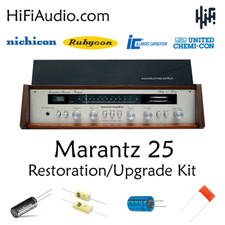 Marantz modello 25 ricostruzione restauro recap service kit riparazione condensatore