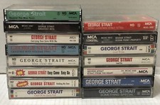 HUGE Lot of 15 Fifteen GEORGE STRAIT Cassette Tapes - GREAT Country Music LOT