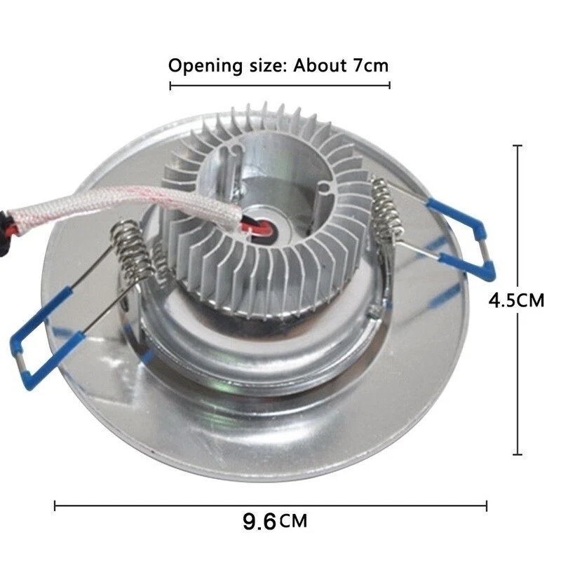Downlight de techo LED regulable 4~40 piezas 9W foco empotrado con controlador LED Foto 2 de 4