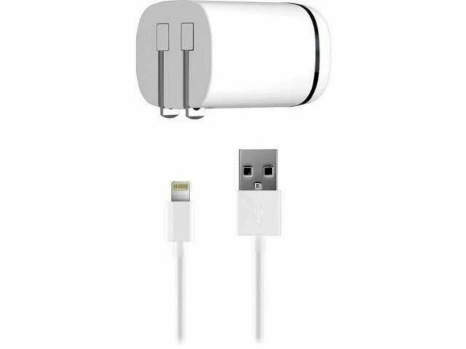 NUEVO Cargador de Pared Solo Inalámbrico Doble USB AC 17 Watt Cable de 5 pies Blanco para iPhone Foto 4 de 4