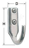 Osculati Haken Edelstahl Poliert 33X53 Mm