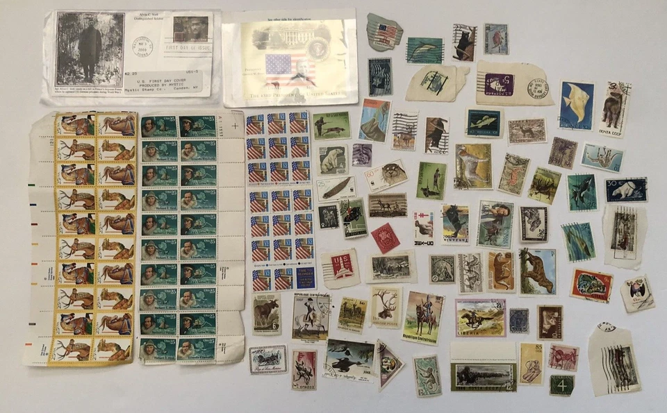 320+ Stamp Collection Vintage/Modern Presidents Foreign Animals Polska Australia - Image 2 of 4