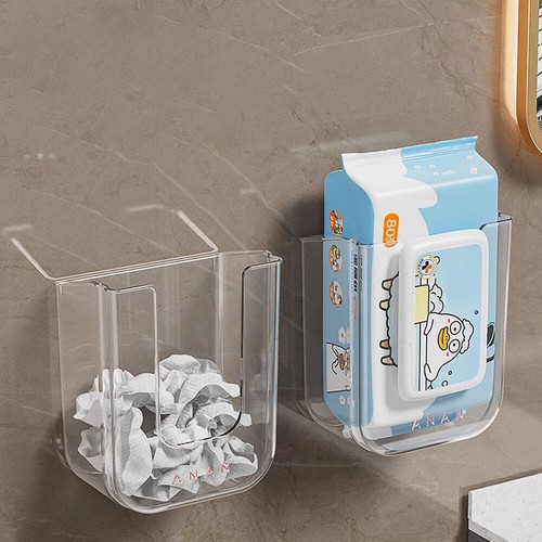 Wall Mounted Tissue Holder Kitchen Wipes Storage Box Container Dispenser #T - Picture 2 of 15