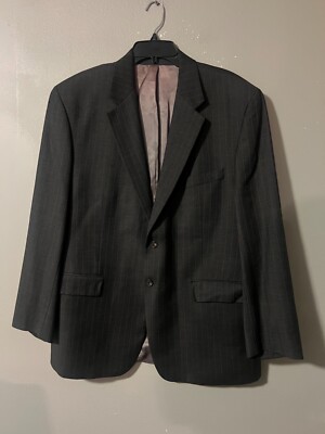 Ralph Ralph Lauren Men's 2 Button Blazer 46R Black Wool Brend Sport Coat Jacket