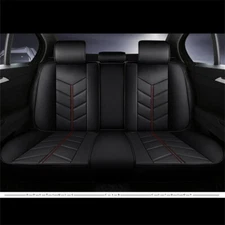 Car Breathable Deluxe Edition 6D PU Leather Seat Cushion Cover Universal US Ship