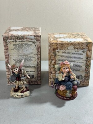 2 Boyds Folkstones Faeries Sudsie Faeriesock & FlossieFloss