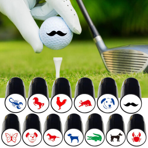 Personalized Golf Balls Stamper Marker Stamp Logo Golf Ball Reusable Not Fade - Picture 1 of 25