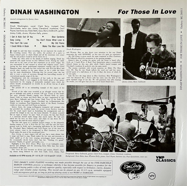 洋楽 Dinah Washington For Those In Love Dinah Washington - For Those In Love - SHM-CD - Amazon.com Music