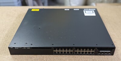 WS-C3650-24TD-S Cisco Catalyst 3650 24 Port Data 2x10G Uplink IP Base
