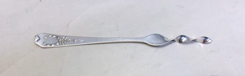 MADAM JUMEL STERLING SILVER BUTTER PAT/APPETIZER PICK-ODD-ELEGANT 1908 WHITING