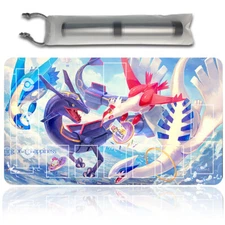 Pokemon Playmat With Zones + Free Bag Trading Card Game Playmat of MTG TCG CCG