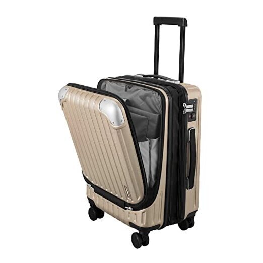 Grace Expandable Carry On Luggage, 20 Inch Hardside 20 Inch - EXT Champagne