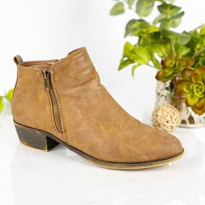 steve madden aker bootie cognac