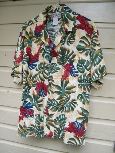 Vintage Hilo Hattie The Hawaiian Original Shirt Sz L Made in Hawaii Nice Colors - Picture 3 of 10