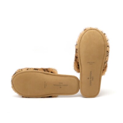 Louis Vuitton LV Sweet Line Slippers Monogram Mink Brown
