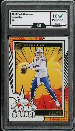 2024 Panini Donruss #2 Josh Allen GRADED 10 GEM MINT