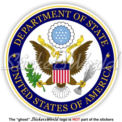 US DEPARTMENT OF STATE Seal USA United States of America DOS 90mm Aufkleber