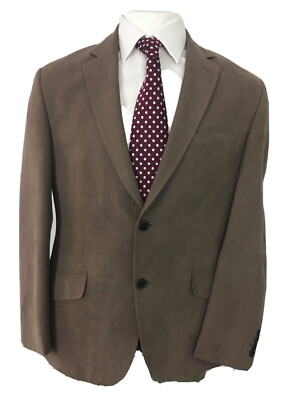 MARKS AND SPENCER BLAZER 40 Inch Regular Fit JACKET Formal Brown HERRINGBONE