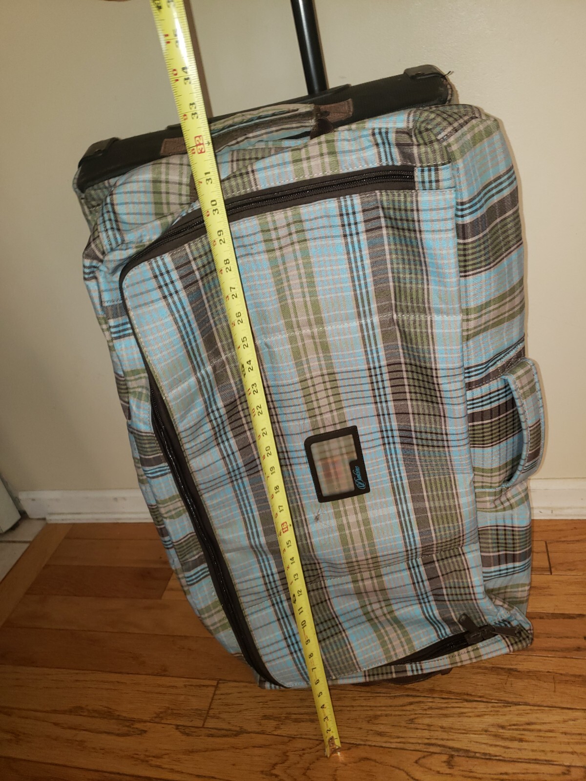 RARE PLAID DAKINE SPLIT ROLLER ROLLING LUGGAGE BA… - image 11