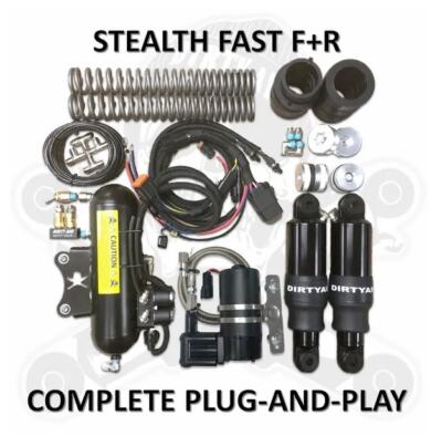 Dirtyworks Dirty Air Stealth Front & Rear Complete Fast-Up Tank Kit Air Ride ...