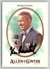 Ken Rosenthal Hand Signed Allen & Ginter Trading Card - Sportswriter