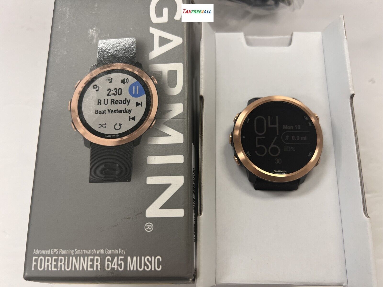 Garmin Forerunner 645 Music Black With Rose Gold Hardware Fitness 753759211721 eBay