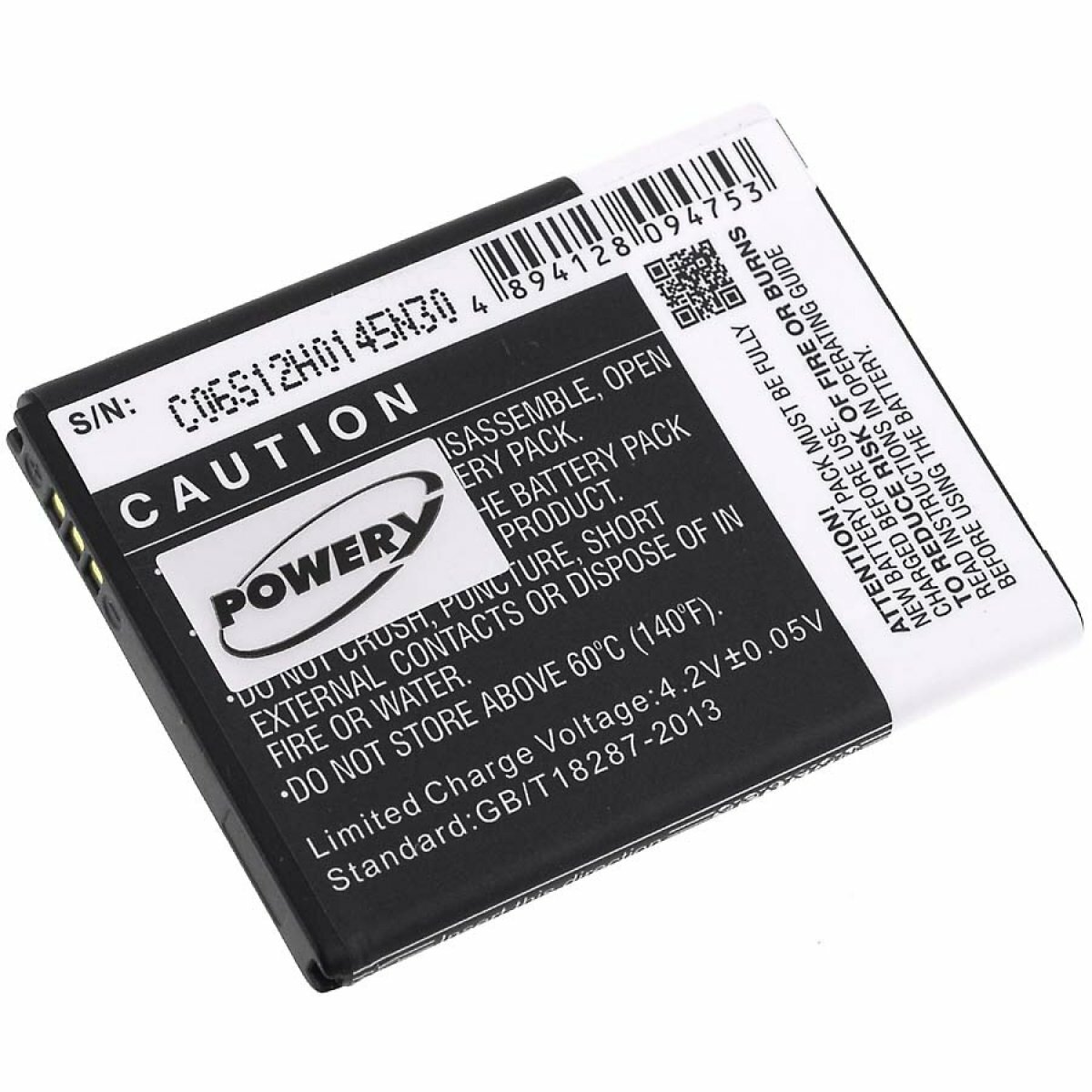 Battery for Samsung SM-G110H 3,7V 1250mAh/4,6Wh Li-Ion