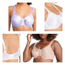 Bali Satin Tracings Full-Figure Underwire Minimizer Bra DF3562 $48 NEW