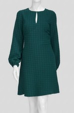 Tommy Hilfiger Women's Green Embossed Houndstooth Knit Dress Petite Size: 12P