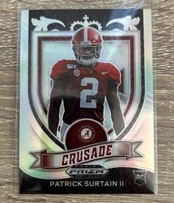 2021 Prizm Draft Picks Crusade Silver Patrick Surtain RC Alabama Broncos