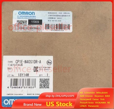 Genuine Omron CP1E-N40S1DR-A PLC Module CP1EN40S1DRA New In Box  US Free TAX
