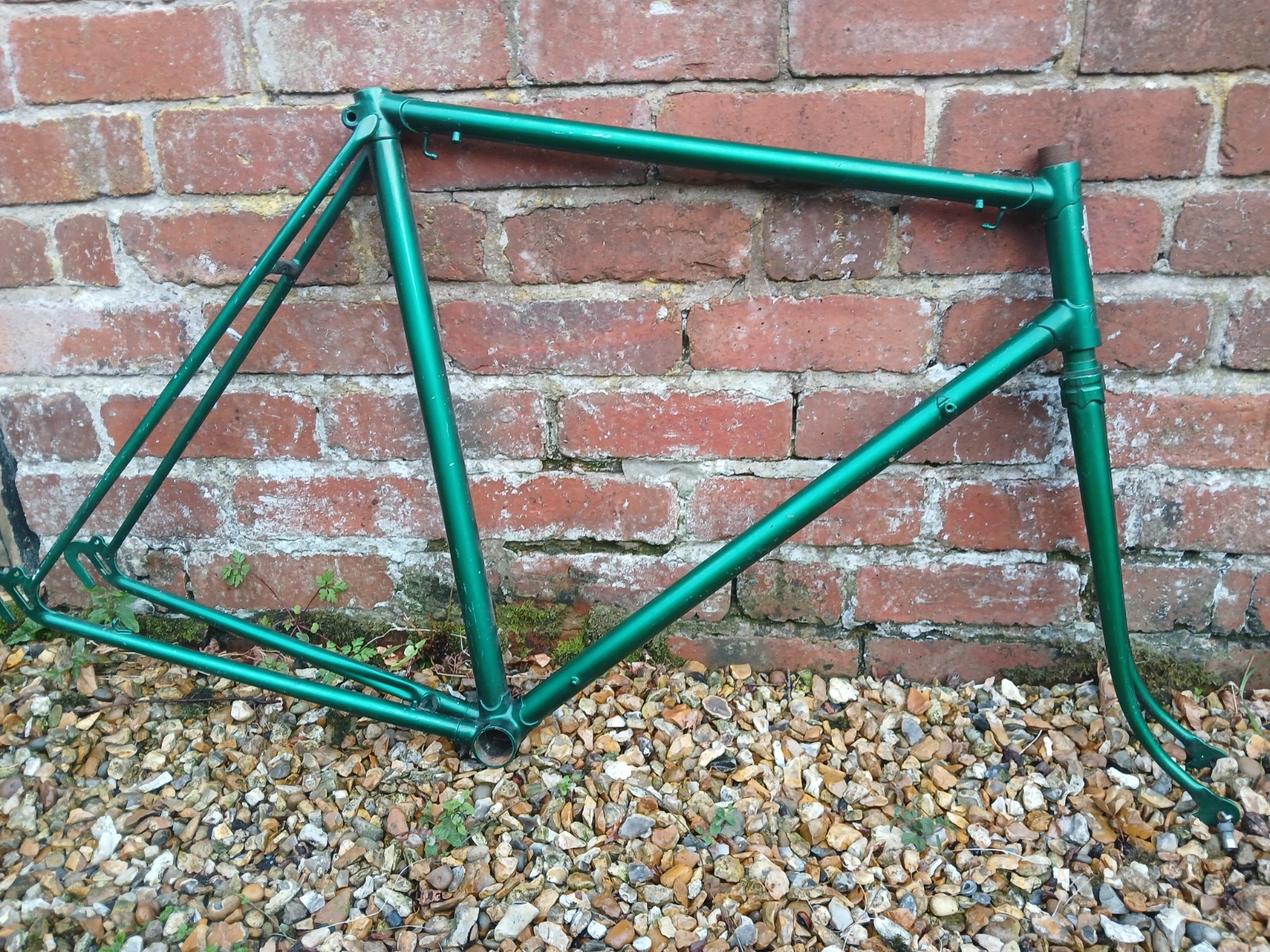 Parkes Lightweight Vintage Bike Frame & Forks Steel Size 23 Inch