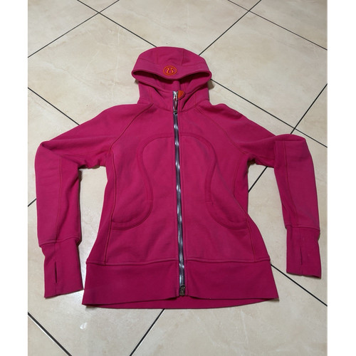 RARE lululemon athletica Scuba Full Zip Pink/Orange Sunset Festival