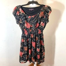 Almost Famous Women Black Mini Dress size M