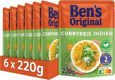 BEN'S ORIGINAL&trade; Express Reis Curry (6 x 220g) F&uuml;r die Mikrowelle