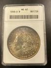 1898 $1 Morgan Silver Dollar ANACS MS62 Uncirculated Certified Business Strike