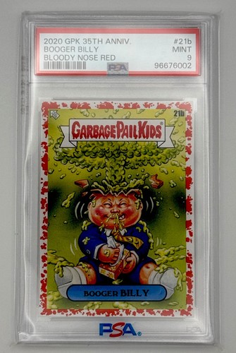 2020 Topps Garbage Pail Kids 35th Anniversary BOOGER BILLY #21b Red PSA 9 - Picture 1 of 2