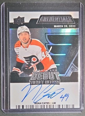 2022-23 Upper Deck Credentials Debut Ticket Access Auto Noah Cates 235/299