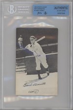JSA Certified 1973 National Baseball Hall of Fame Nominees Earl Averill HOF 0q3