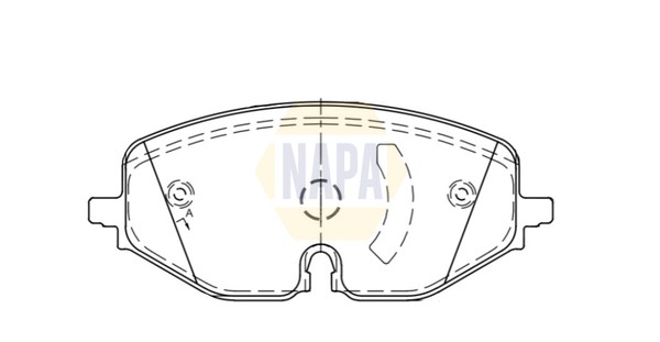 Napa Bremsbelagsatz BremsklöTze FüR VW Golf Viii CD1 CB1 DA1 CG5 DB5-image