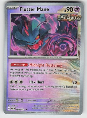 Holo Foil Flutter Mane (Poke Ball Pattern) 043/131 Rare SV: Prismatic Evolutions