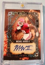 1/5 Michael Woods II 2022 Wild Card 5 Card Draw Auto 1/5
